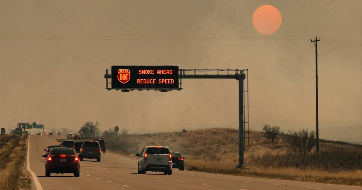 Wildfire Smoke on Texas Highways: Low Visibility Crashes and Who Is at Fault